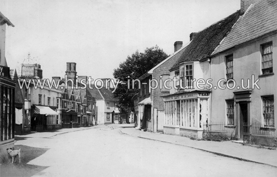 The Compasses Inn and High Street, Dedham, Essex. c.1910's